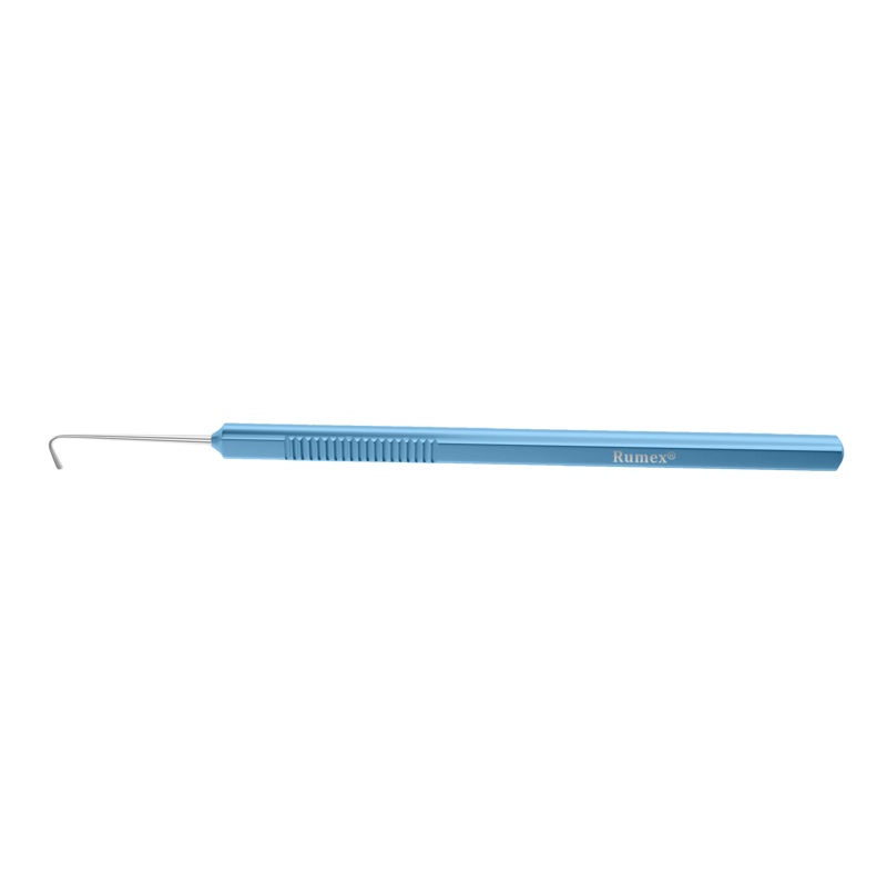 311R 5-062 Stevens Curved Tenotomy Hook, 6.00 mm Flat Hook, Length 120 mm, Flat Titanium Handle