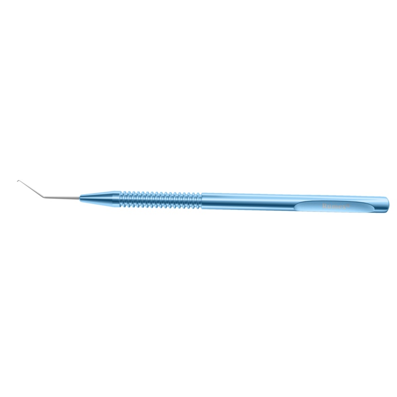 330R 7-1061 He Phaco Chopper, RHD, 45 Angled, Wedge-Shaped, Length 120 mm, Round Titanium Handle