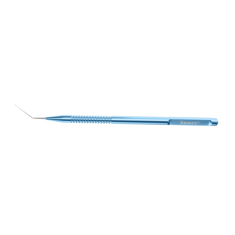 331R 5-0322 Reversed Sinskey Hook, Angled, 0.20 x 10.00 mm Shaft, Length 117 mm, Round Titanium Handle