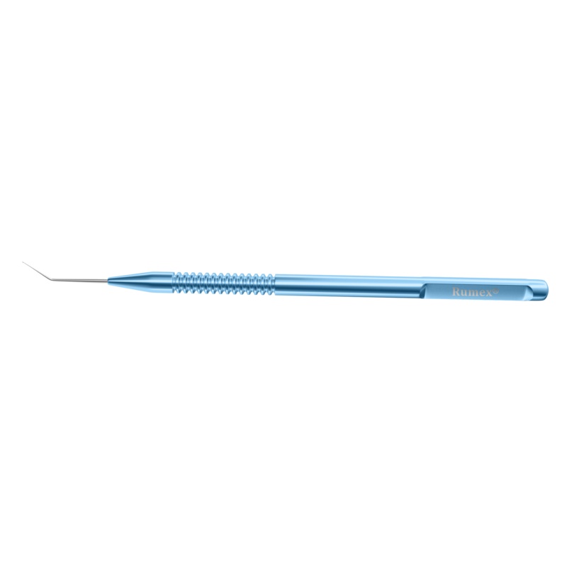 471R 5-036 Fenzl Hook, Angled, Length 121 mm, Round Titanium Handle