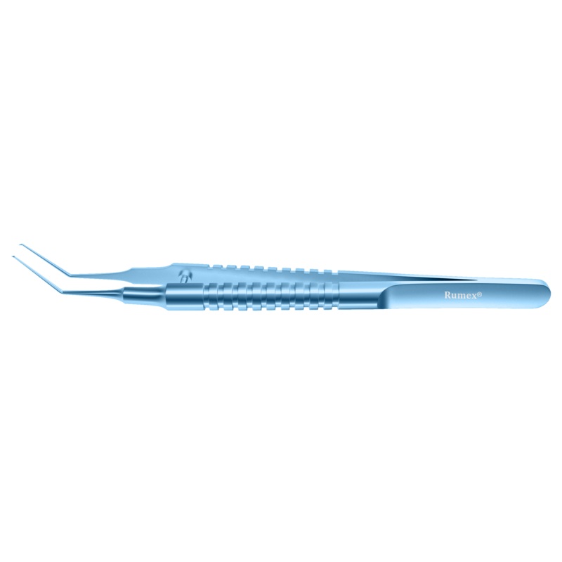 008R 4-0311T Utrata Capsulorhexis Forceps, Cystotome Tips, 11.50 mm Straight Jaws, Round Handle, Length 110 mm, Titanium