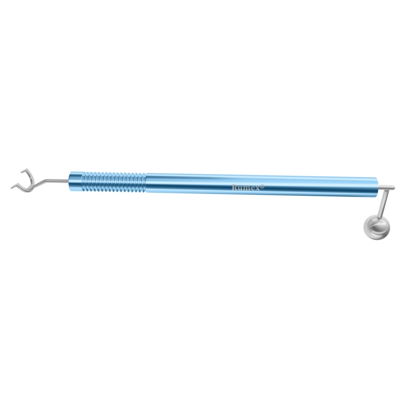 062R 3-193 Whitehouse Gravity Axis Marker, Angled, Marks at 3, 6, 9 o’Clock, 11.00/14.00 mm, Length 153 mm, Round Titanium Handle, Stainless Steel Gravity System