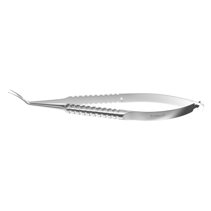 068R 4-0391S Capsulorhexis Forceps, Inamura Style, Cross-Action, 10.00 mm Curved Jaws, Length 115 mm, Stainless Steel
