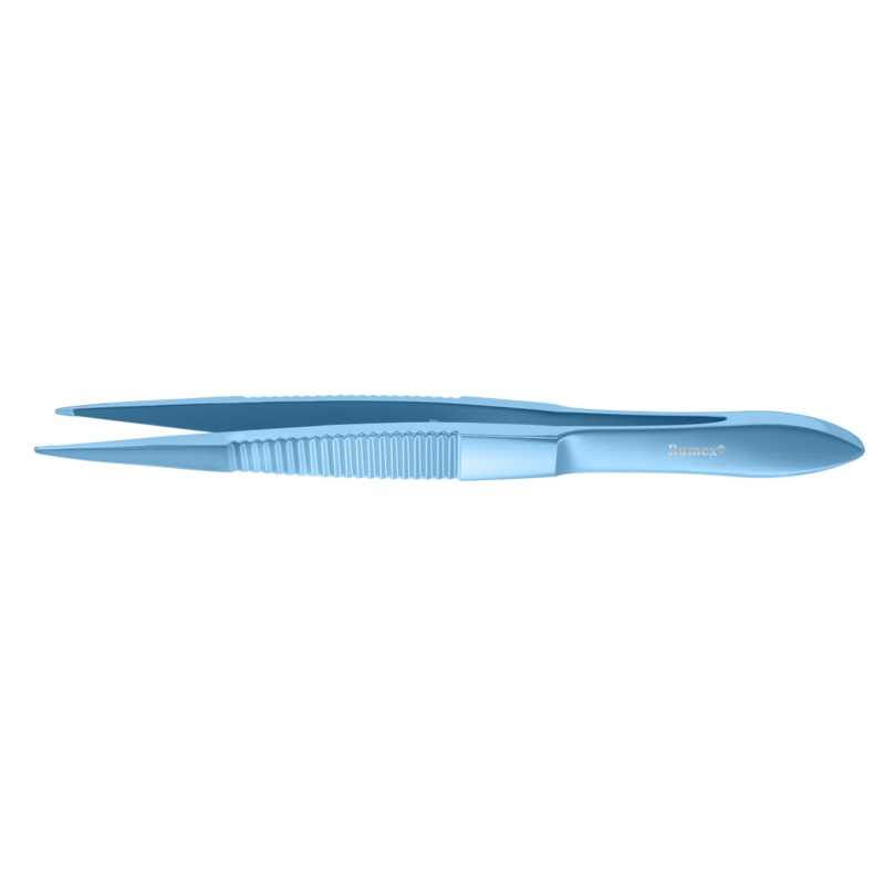 196R 4-042T Cilia Forceps, Narrow, Flat Handle, Length 86 mm, Titanium