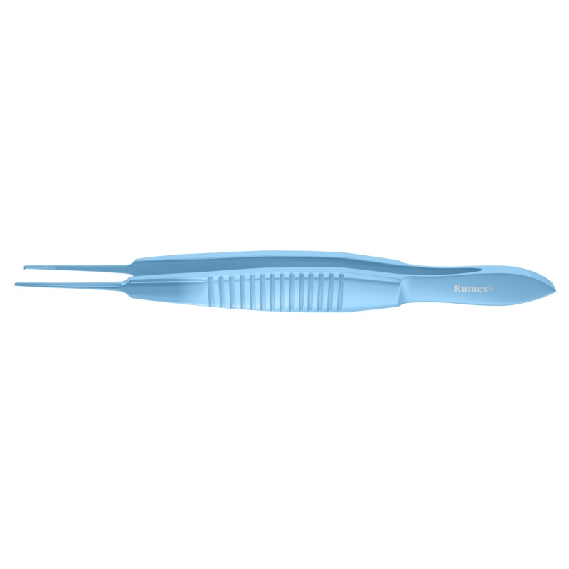 197R 4-0822T Castroviejo Fixation Forceps, 0.50 mm, 1×2 Teeth, without Tying Platform, Length 109 mm, Titanium