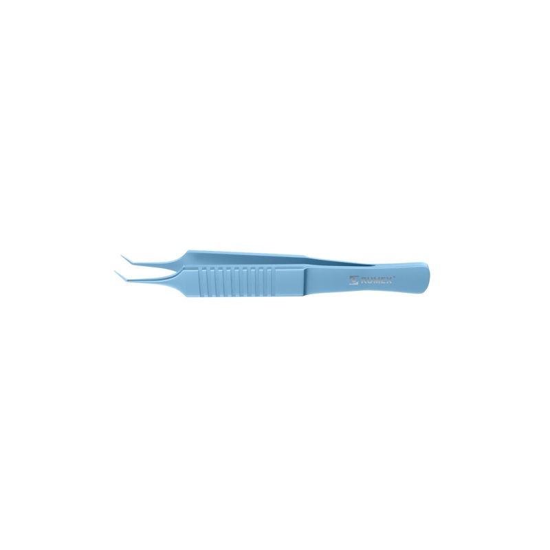 198R 4-090T Kelman-McPherson Tying Forceps, Angled Shafts, with 4.00 mm Tying Platform, Length 81 mm, Titanium