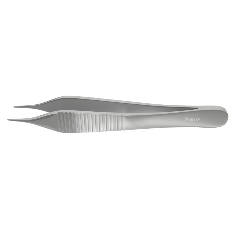 221R 4-0741S Adson Fixation Forceps, 0.50 mm, 1×2 Teeth, Length 124 mm, Stainless Steel