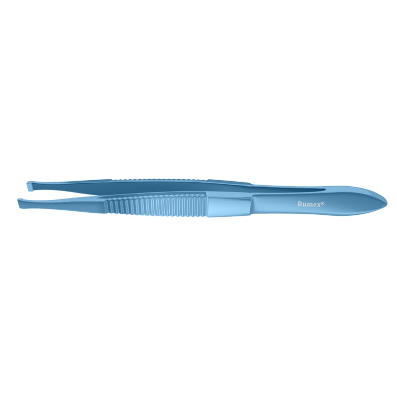 310R 4-043T Cilia Forceps, Wide, Flat Handle, Length 85 mm, Titanium