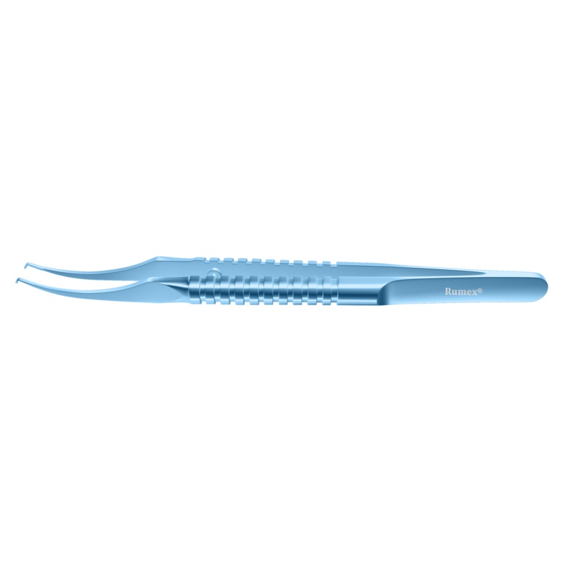 417R 4-054T Colibri Corneal Forceps, 0.12 mm, 1×2 Teeth, 5.00 mm Tying Platform, Round Handle, Length 109 mm, Titanium