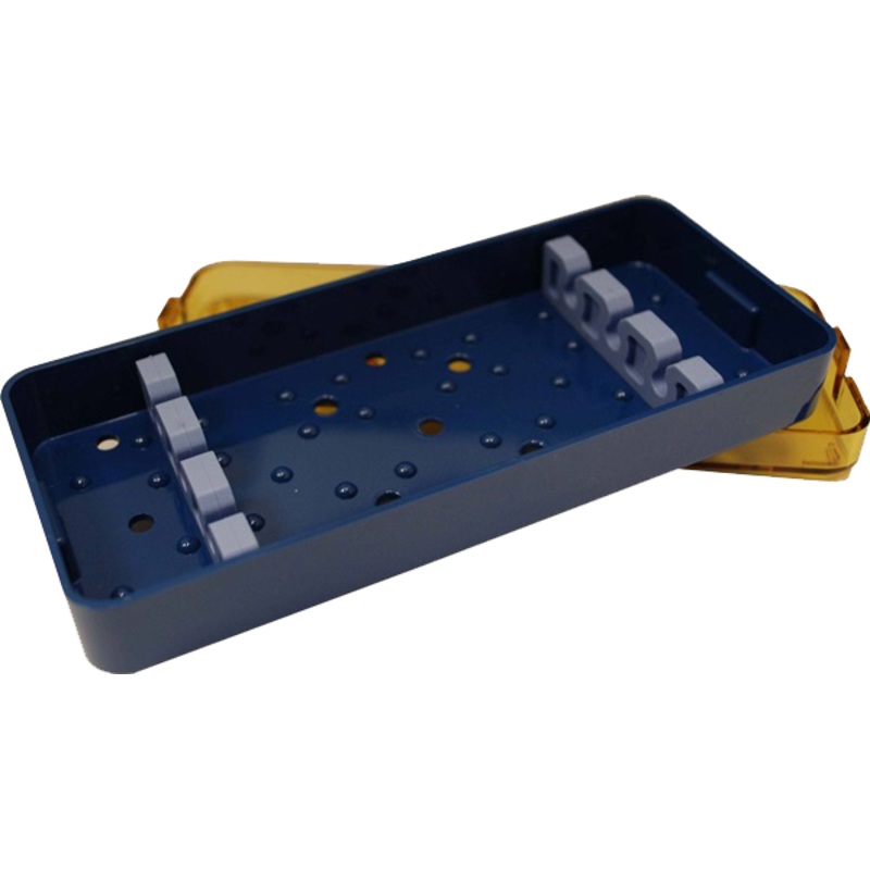 675R 18-305-1 Plastic Sterilization Tray with 2 Special Silicone Plug-In Inserts for 3 Instruments, Large, 254152.438 mm, 1061.5