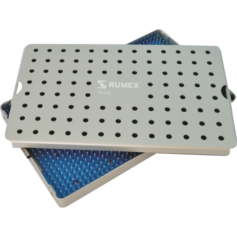 999R 18-325 Aluminum Sterilization Tray with Silicone Mat, 26016040 mm, 10.256.251.5
