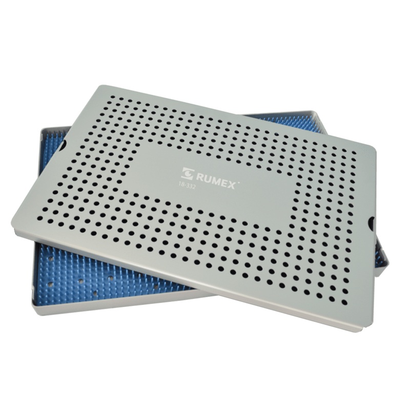 999R 18-332 Aluminum Sterilization Tray with Silicone Mat, 31023520 mm, 12.259.250.80