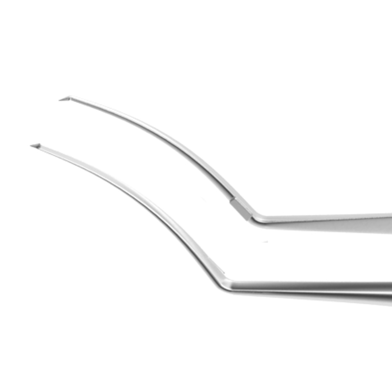 999R 4-0331D Disposable Utrata Capsulorhexis Forceps, Cystotome Tips, Curved, 6 per Box