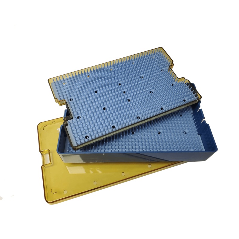 019R 18-305 Plastic Sterilization Tray with Silicone Finger Mat, Double Level, Extra Large, 254152.438 mm, 1061.5