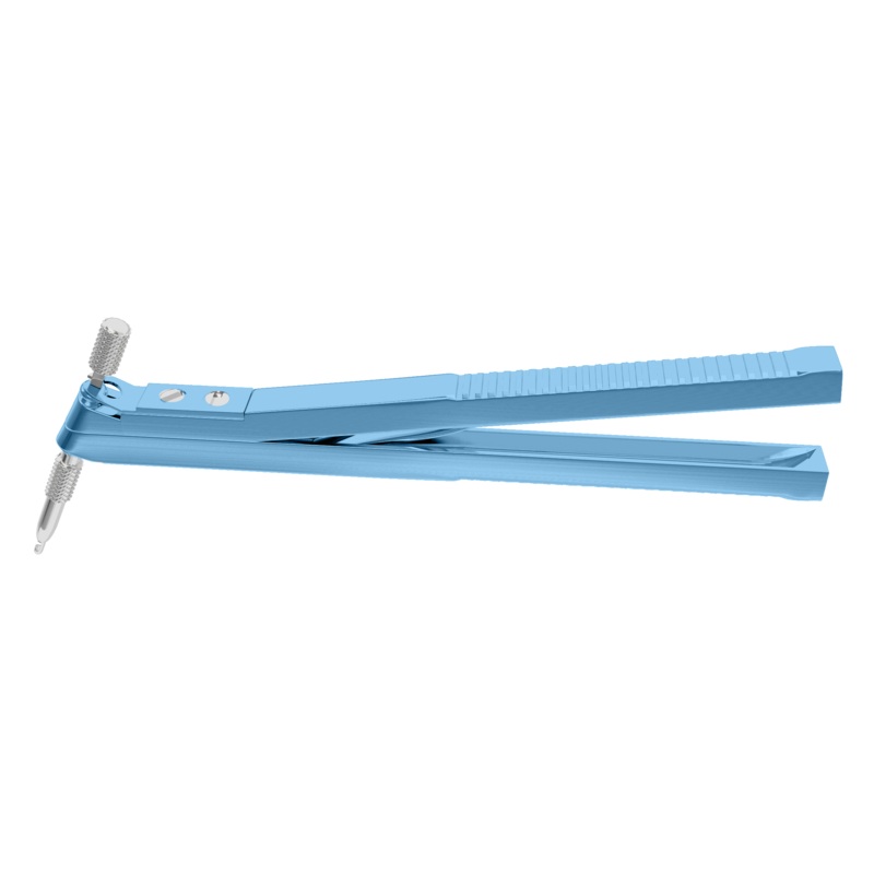 123R 16-010 Rumex Corneoscleral Punch (0.50, 0.75, 1.00, 1.50 mm Tips), Length 122 mm, Titanium Handle