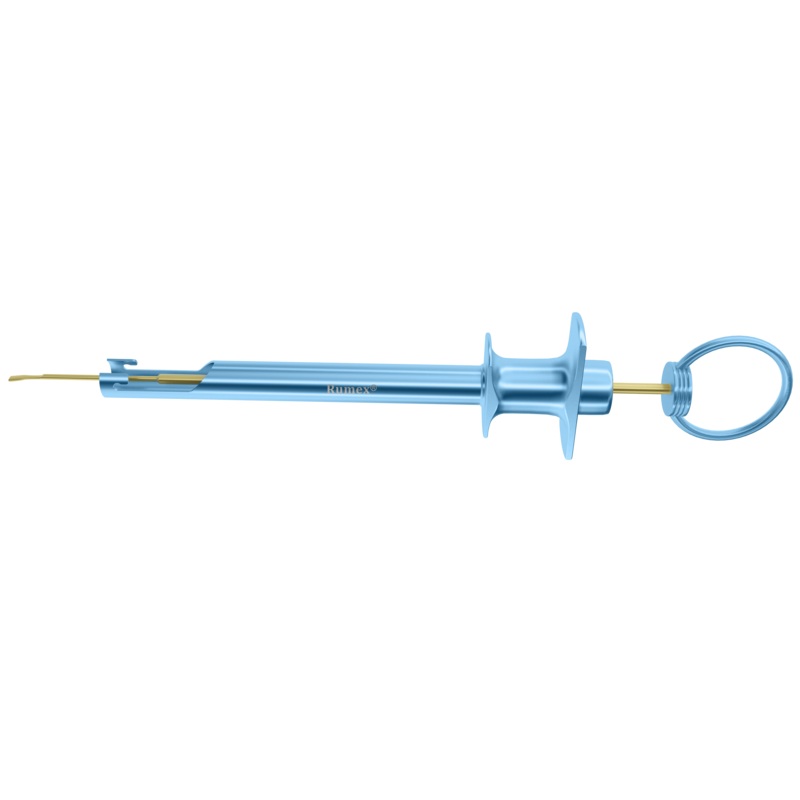 143R 16-2806 Next Generation IOL Injector for A, B, C Cartridges with Plunger Mechanism and Reverse Inner Spring, Length 212 mm, Titanium Handle with Ring