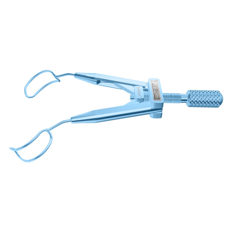 357R 14-062T Kershner Reversible Speculum, 14.00 mm Fenestrated Blades, Flat Branches, Length 70 mm, Titanium