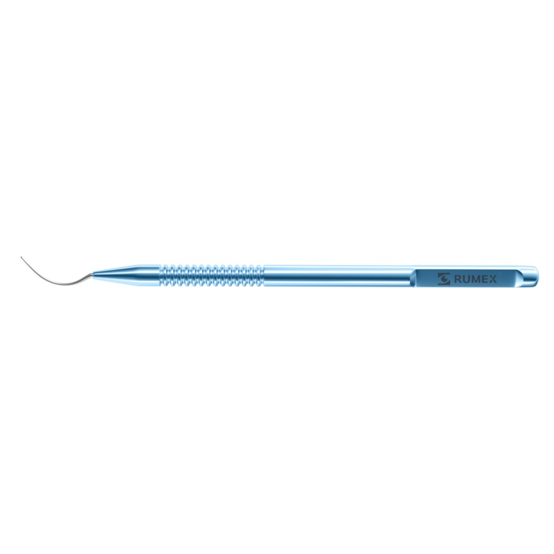 563R 13-182 John Dexatome DMEK/DSAEK Spatula, Strongly Vaulted Shaft, Length 119 mm, Round Titanium Handle