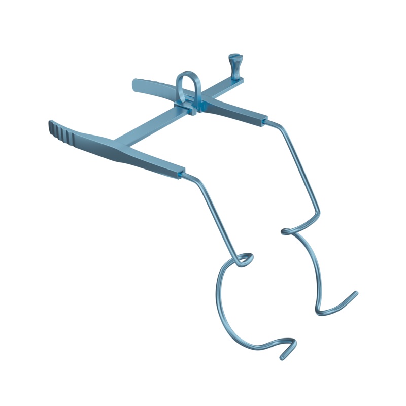 580R 14-052T Slade- Murdoch Speculum, Temporal, Parallel Retraction Design, 14.00 mm Open Blades, Length 54 mm