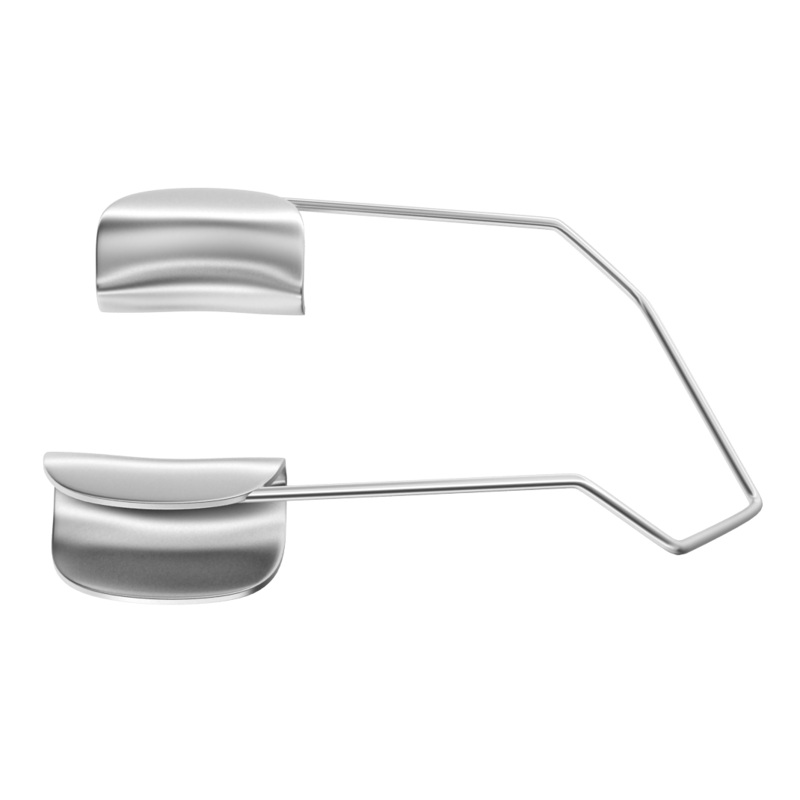 666R 14-0231 Barraquer Eye Speculum, Temporal, Solid Blades, Child Size, 11.00 mm Blades, Length 35 mm, Stainless Steel