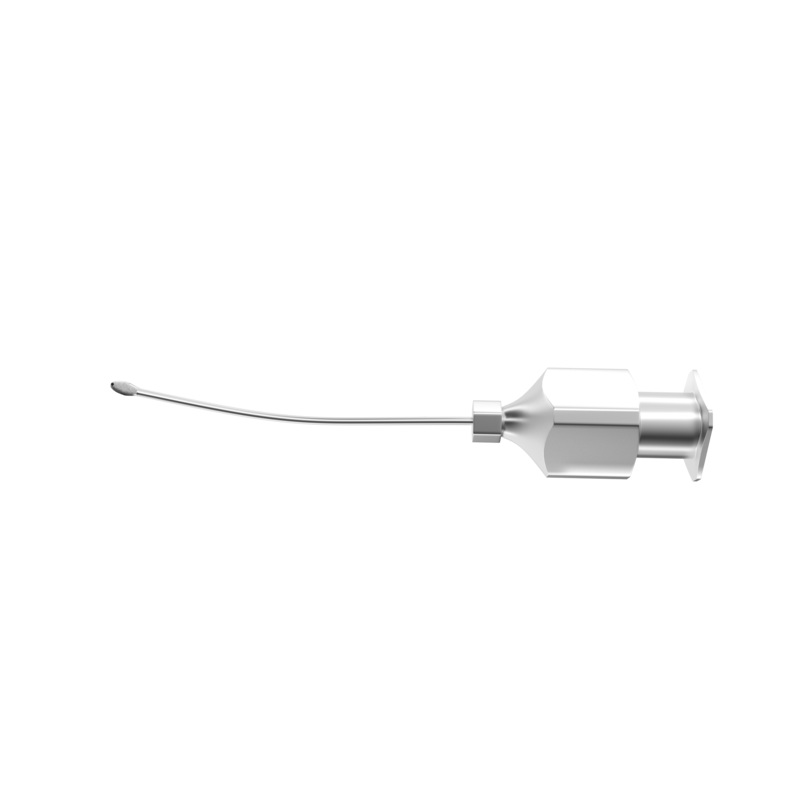 795R 15-159-27 Jensen Capsule Polisher, Curved, Olive Sandblasted Tip, 27 Ga x 28 mm