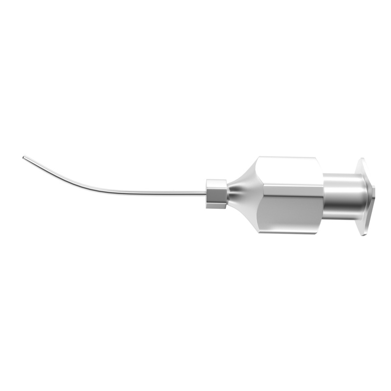 849R 15-013-19 Sub-Tenon’s Anesthesia Cannula, Curved, Flattened Tip, 19 Ga x 25 mm, Front Opening