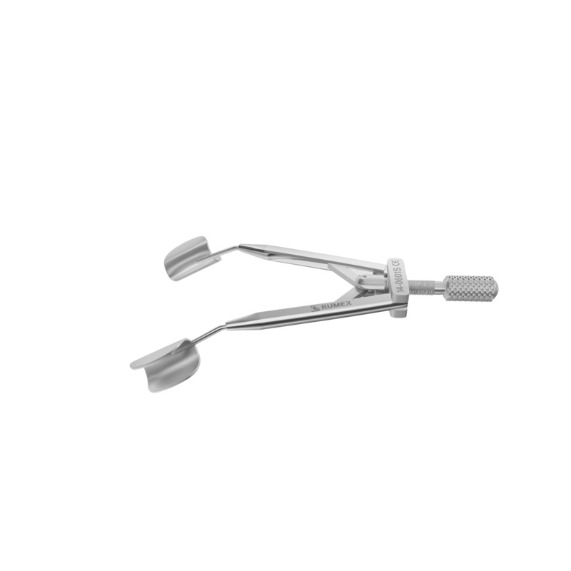 999R 14-0601S Kershner Reversible Solid Blades Speculum, Flat Branches, Length 70 mm, Stainless Steel