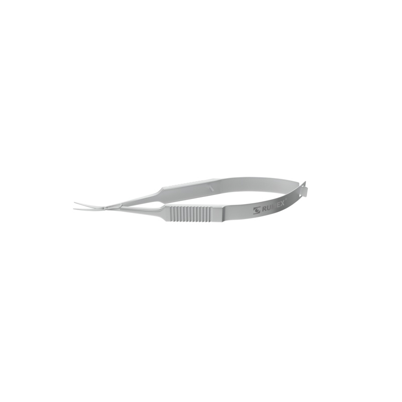 051R 11-058S Gills-Vannas Capsulotomy Scissors, Curved, Sharp Tips, 10.00 mm Blades, Flat Handle, Length 88 mm, Stainless Steel