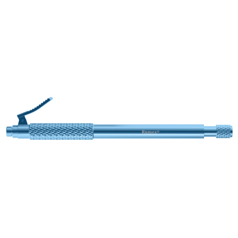 115R 12-001T Vitreoretinal Instrument Handle, One Finger Control, Length 108 mm, Titanium