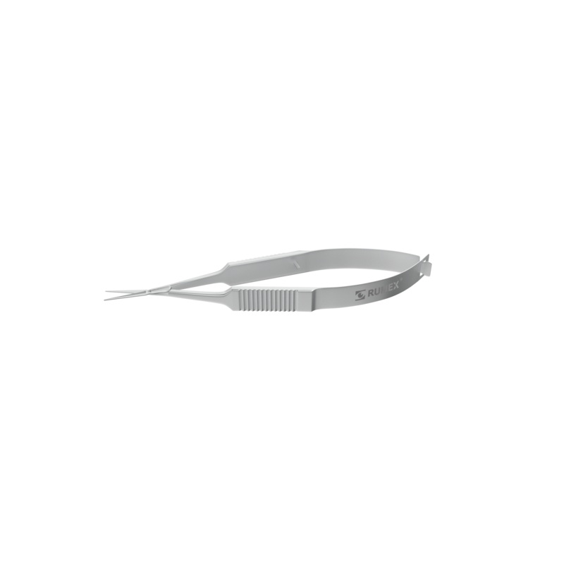 233R 11-056S Gills-Vannas Capsulotomy Scissors, Straight, Sharp Tips, 10.00 mm Blades, Flat Handle, Length 88 mm, Stainless Steel