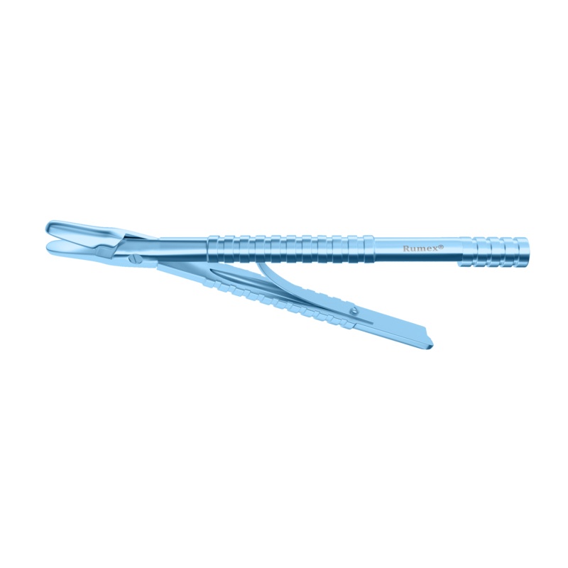 251R 1-010T Blade Holder, Round Handle, with End Lock, Length 95 mm, Titanium