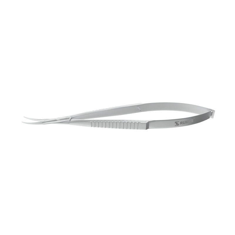 386R 11-013S Osher Universal Corneal Scissors, Blunt Tips, Gently Curved, 13.00 mm Blades, Length 120 mm, Stainless Steel
