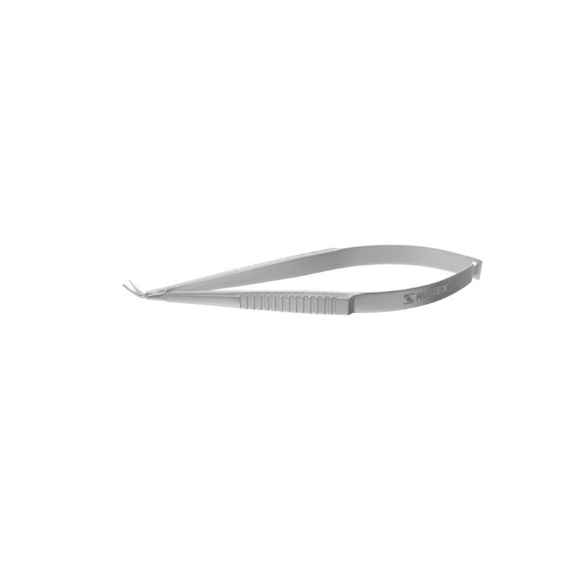 404R 11-134 Holland Spatulated DALK Scissors, Right, Micro blades, Delicate Shortened Outer Blade, Rounded Blunt Tips, Length 100 mm, Stainless Steel
