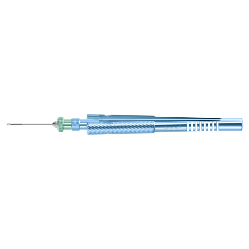 539R 12-4202-23 Asymmetrical End-Grasping  Forceps, Elongated Branches, Designed for Myopic Eyes, 23 Ga, Tip Only
