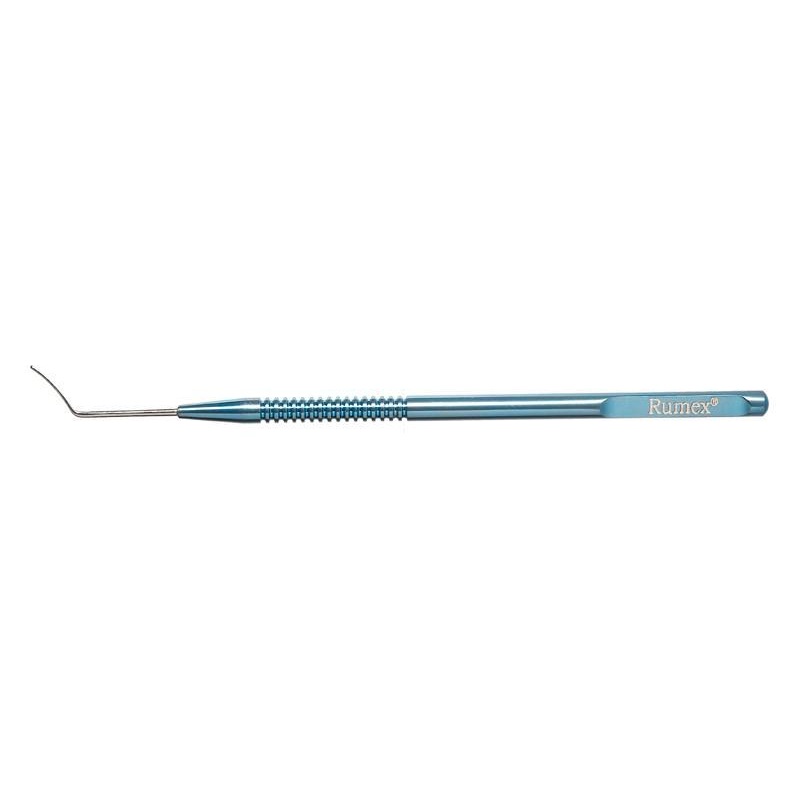 570R 13-052 Castroviejo Cyclodialysis Spatula, 0.75 mm x 10.00 mm Blade, Length 124 mm, Round Titanium Handle