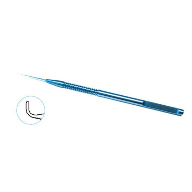 744R 10-035 Elevator for ICRS Implantation, Straight Shaft, Length 123 mm, Round Titanium Handle