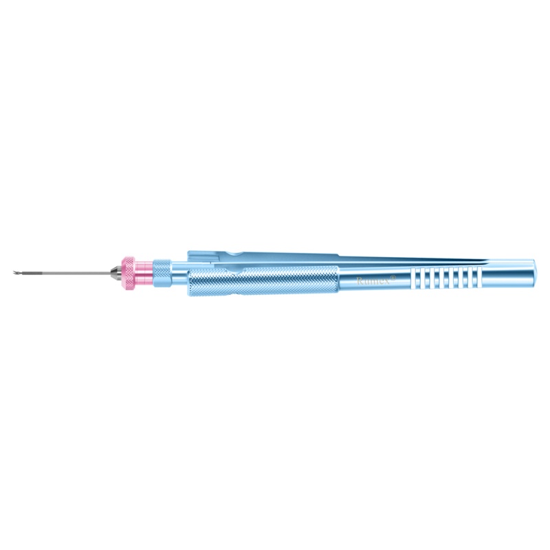 786R 12-2085 Angled Horizontal Vitreoretinal Scissors, 45, Short Blades, 20 Ga, Tip Only
