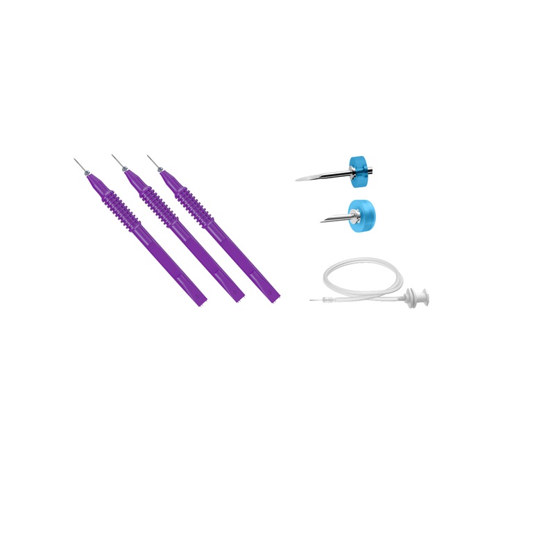 999R 12-5227 Disposable One Step Trocar System, 27 Ga (1 Set of 3 Insert Handles and 1 Infusion Line), 6 per Box