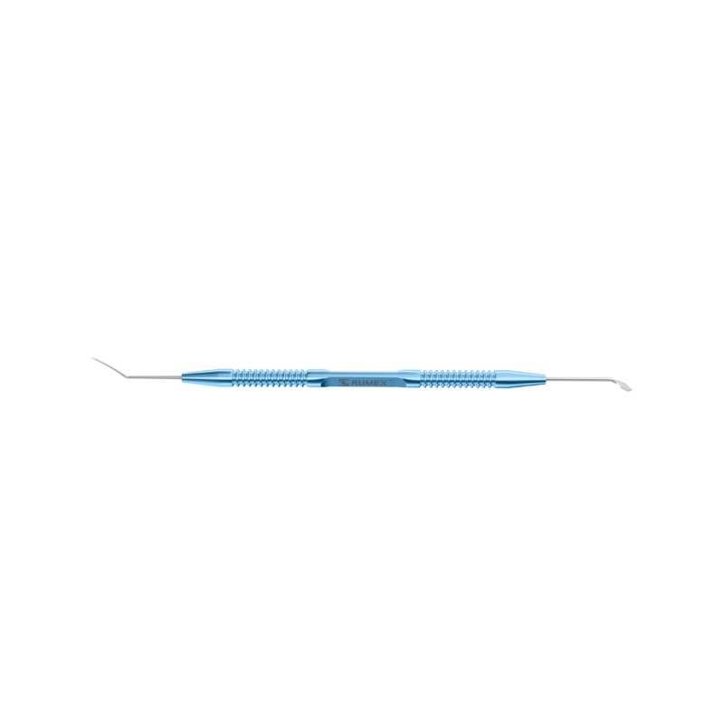 999R 20-061 Double-Ended Femto Spatula, Length 132 mm, Round Titanium Handle