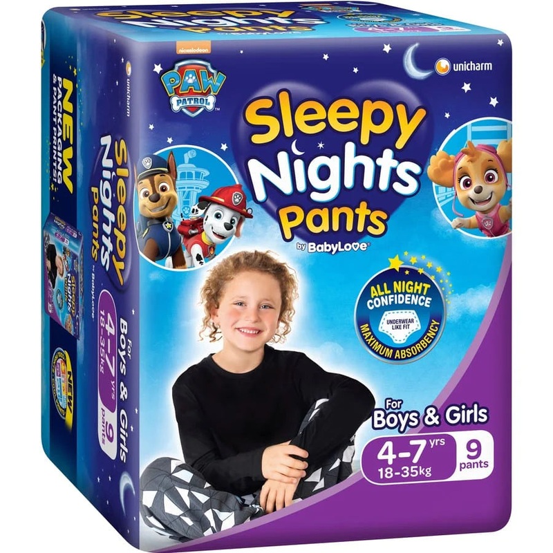 Baby Love Sleepy Pants 4-7yr|Packet of 15|Carton of 60