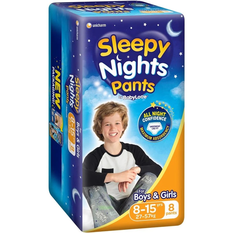 Baby Love Sleepy Pants 8-15yr|Carton of 32|Packet of 8