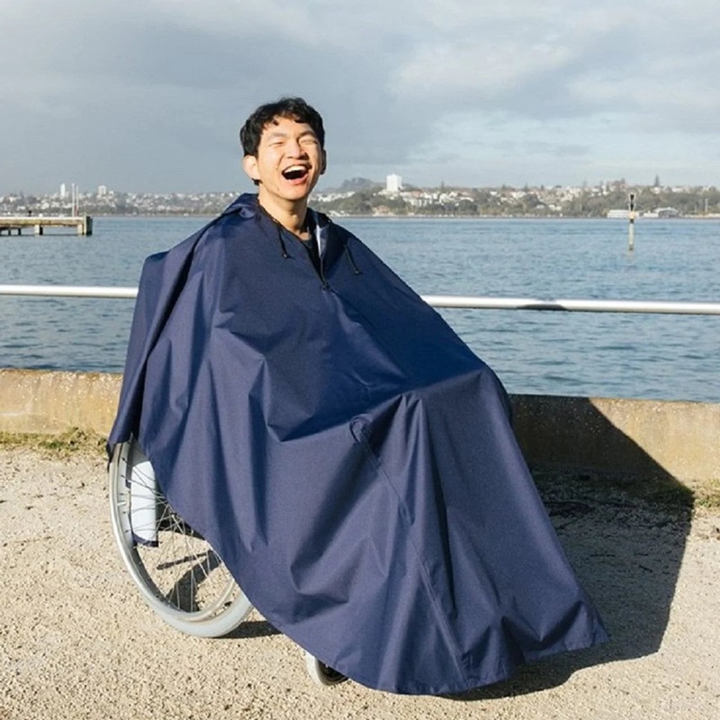 Brolly Sheets Wheelchair Raincoat – NAVY
