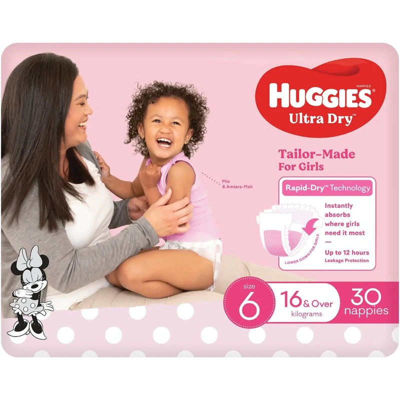 Huggies Ultra Dry Junior Girl – Size 6 – 16kg+