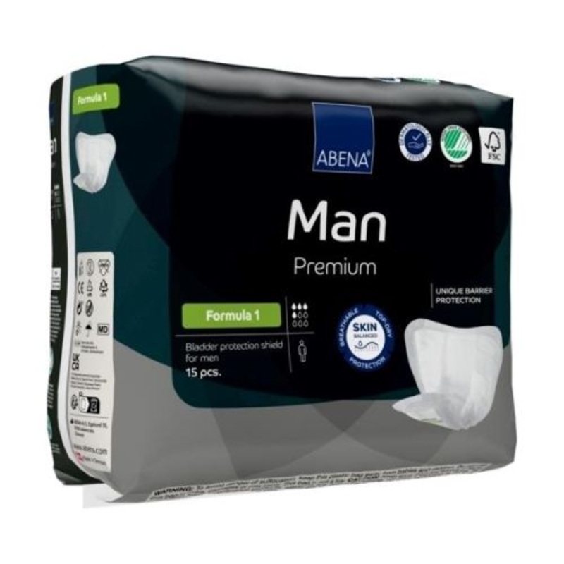 Abena Man Formula 1 450mL|Packet of 15|Carton of 180