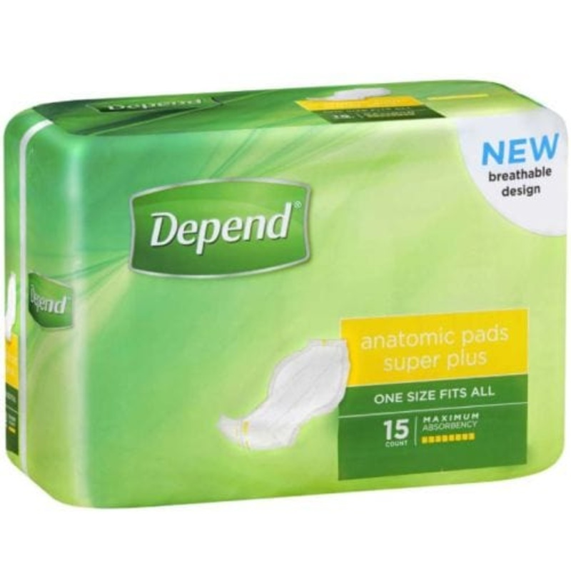 Depend Anatomic Pad-Super Plus