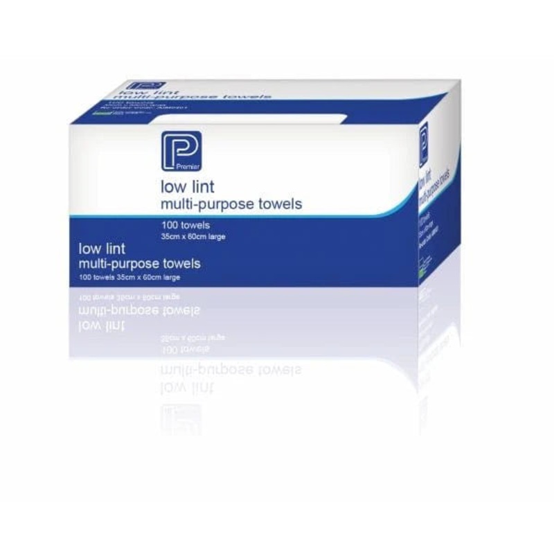 Premier Low Lint Towel|Small 30 x35 cm|Large 35 x60 cm|Box of 100