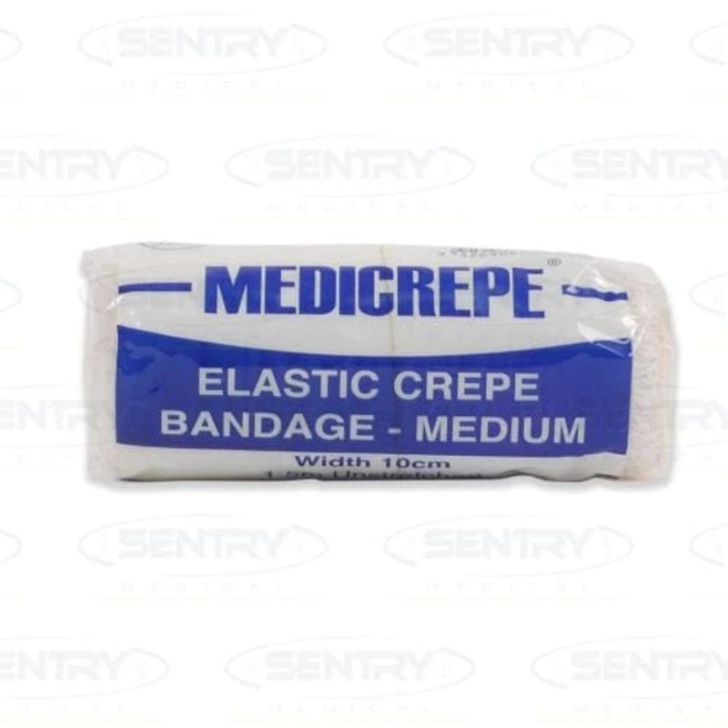 Sentry Medical Crepe Bandage|2.5cm X 1.5m|5cm X 1.5m|7.5cm X 1.5m|10cm X 1.5m|15cm X 1.5m|Pack of 12|Each