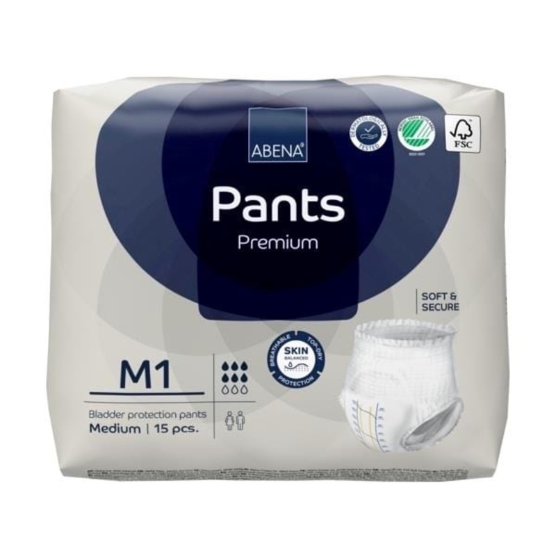 Abena Pants M1 Blue 1400ml 80-110cm