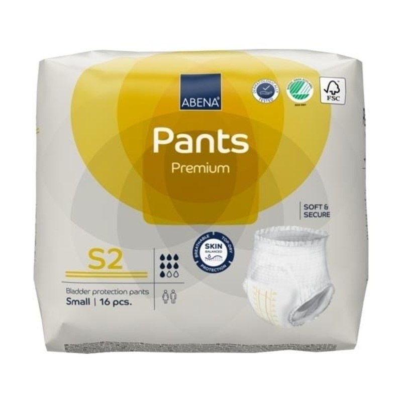 Abena Pants S2 Yel 1900ML 60-90cm