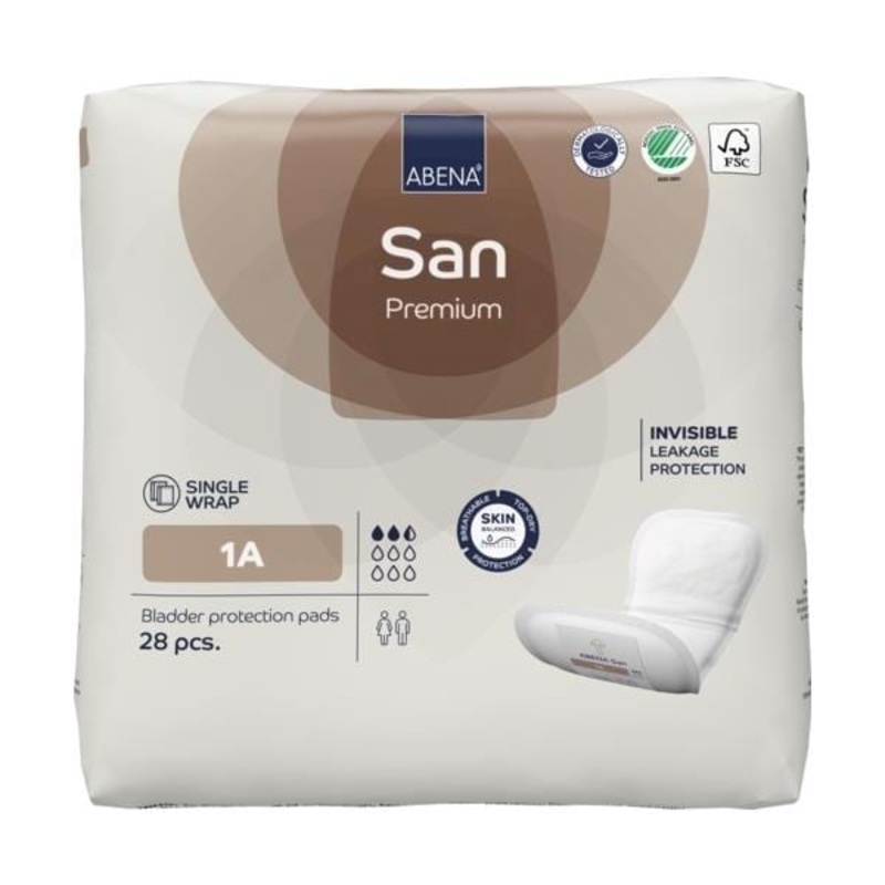 Abena San 1A Premium Brown|Pack of 28|Carton of 336